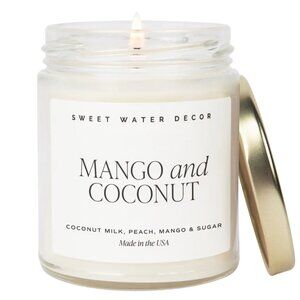 NWT Mango and Coconut 9 oz Soy Candle